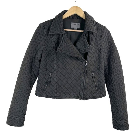 Anthropologie Marrakech Anderson Quilted Moto Jacket grey sz XS - Picture 1 of 9